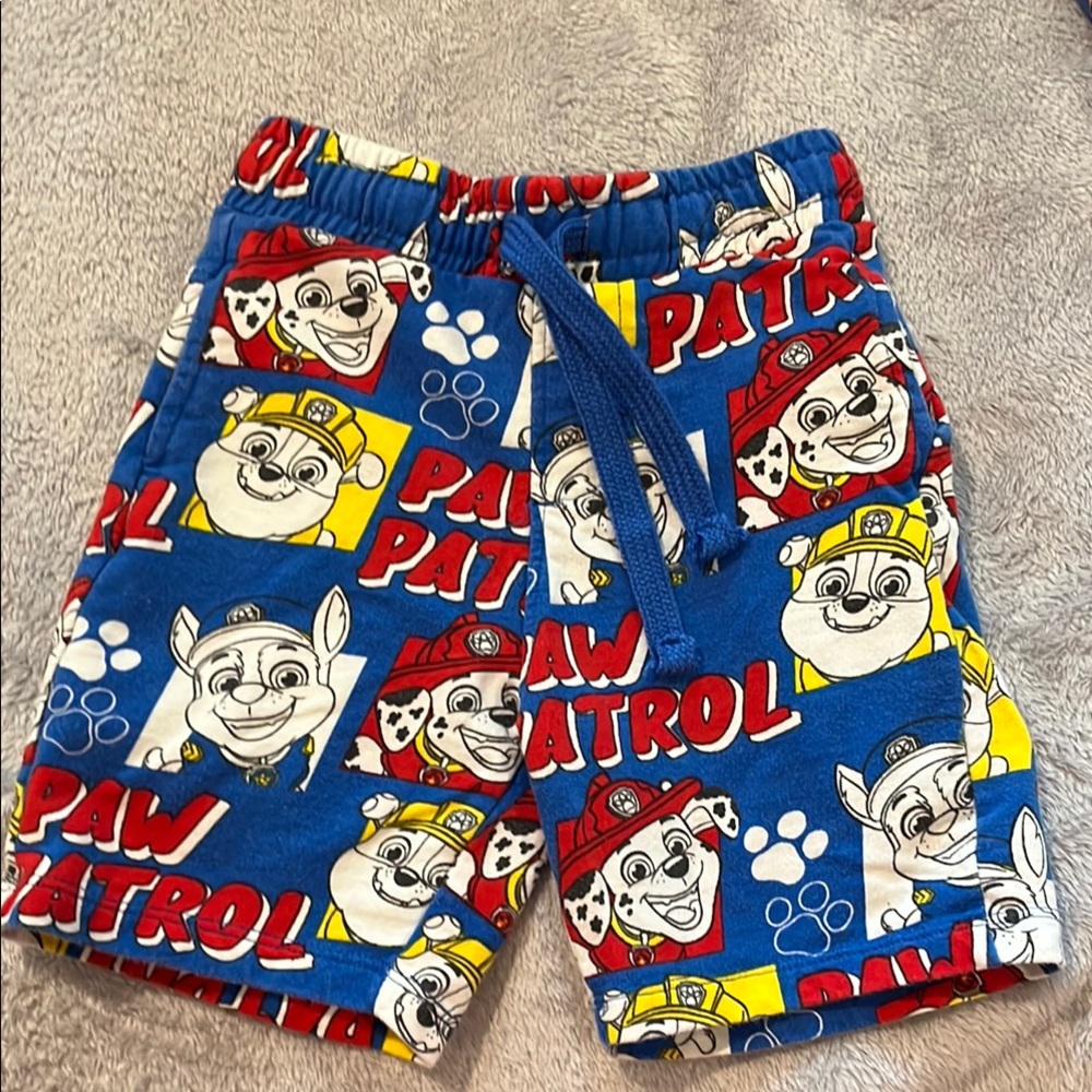 2-3T Paw Patrol Shorts (sweatpants material)